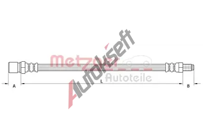 METZGER Brzdov hadice MTG 4110559, 4110559