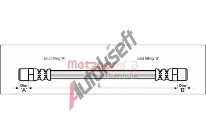 METZGER Brzdov hadice MTG 4110597, 4110597