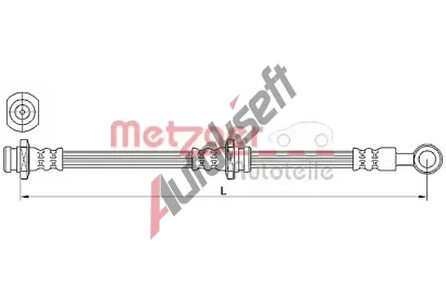 METZGER Brzdov hadice MTG 4110639, 4110639