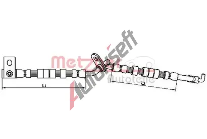 METZGER Brzdov hadice MTG 4110706, 4110706