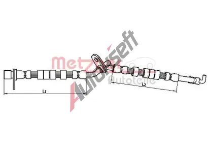 METZGER Brzdov hadice MTG 4110709, 4110709