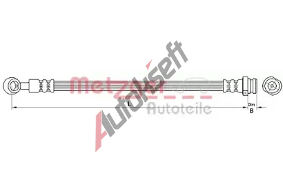METZGER Brzdov hadice MTG 4110718, 4110718
