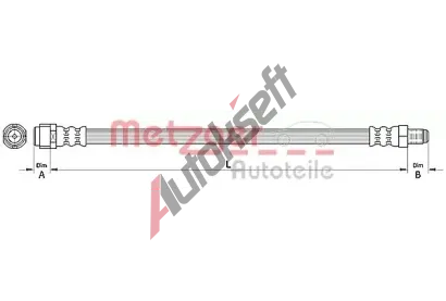 METZGER Brzdov hadice MTG 4110726, 4110726