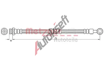 METZGER Brzdov hadice MTG 4110745, 4110745