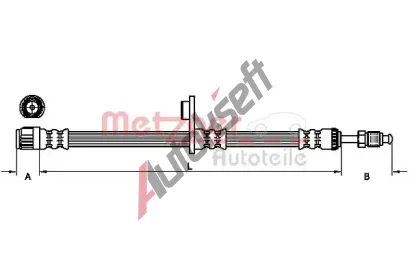 METZGER Brzdov hadice MTG 4110749, 4110749