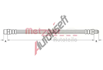 METZGER Brzdov hadice MTG 4110754, 4110754