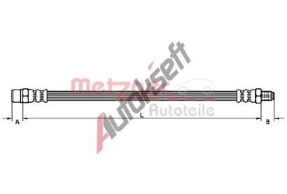 METZGER Brzdov hadice MTG 4110791, 4110791