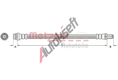 METZGER Brzdov hadice GREENPARTS MTG 4110796, 4110796