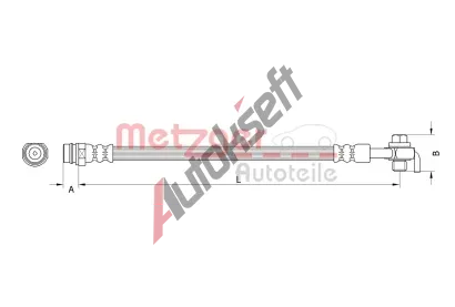 METZGER Brzdov hadice GREENPARTS MTG 4110799, 4110799