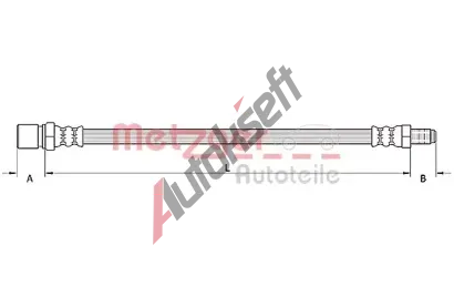 METZGER Brzdov hadice GREENPARTS MTG 4110805, 4110805