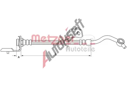 METZGER Brzdov hadice MTG 4110820, 4110820