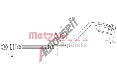METZGER Brzdov� hadice MTG 4110825, 4110825