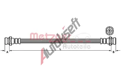METZGER Brzdov hadice MTG 4110834, 4110834
