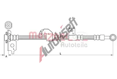 METZGER Brzdov hadice MTG 4110840, 4110840