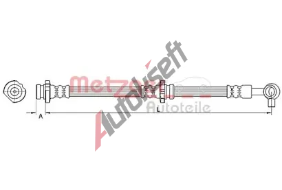 METZGER Brzdov hadice MTG 4110848, 4110848