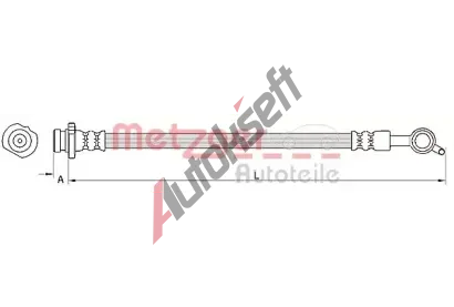 METZGER Brzdov� hadice MTG 4110849, 4110849