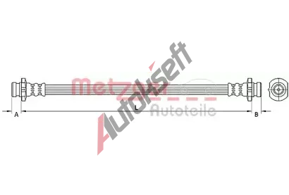 METZGER Brzdov hadice MTG 4110851, 4110851