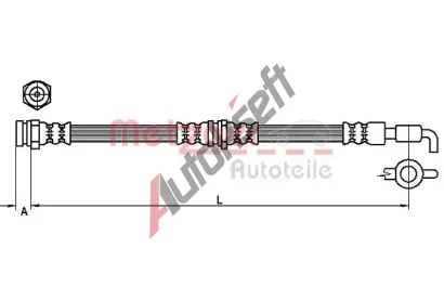 METZGER Brzdov hadice MTG 4110871, 4110871