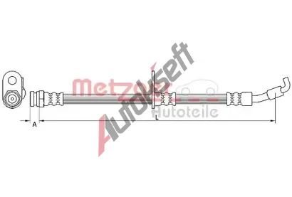 METZGER Brzdov hadice MTG 4110876, 4110876