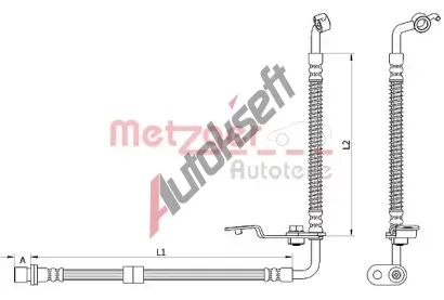 METZGER Brzdov hadice MTG 4110878, 4110878