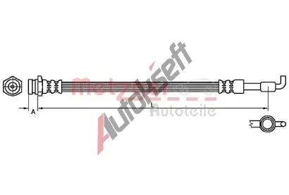 METZGER Brzdov hadice MTG 4110880, 4110880