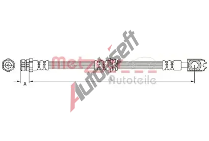 METZGER Brzdov hadice MTG 4110888, 4110888
