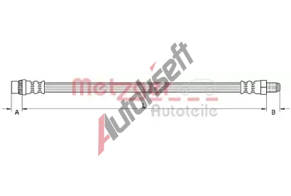 METZGER Brzdov hadice MTG 4110895, 4110895