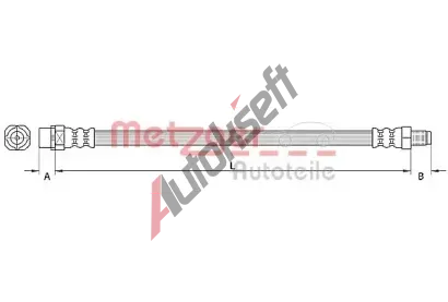 METZGER Brzdov� hadice MTG 4110942, 4110942
