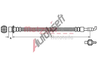 METZGER Brzdov hadice MTG 4110971, 4110971