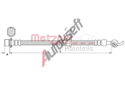 METZGER Brzdov hadice MTG 4110985, 4110985