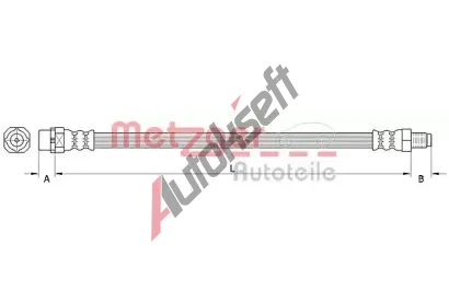 METZGER Brzdov hadice MTG 4110996, 4110996
