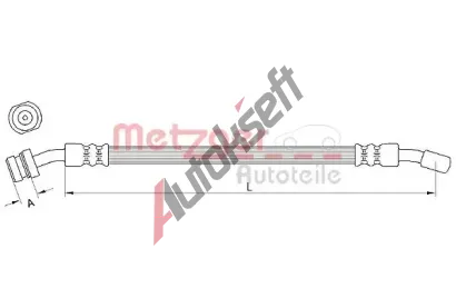 METZGER Brzdov hadice MTG 4111029, 4111029