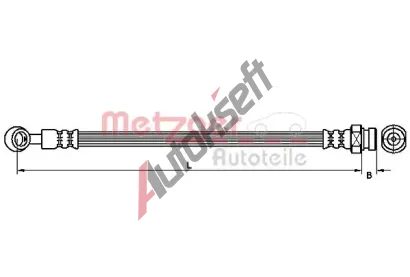 METZGER Brzdov hadice MTG 4111030, 4111030