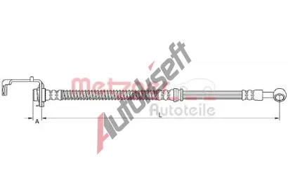 METZGER Brzdov� hadice MTG 4111049, 4111049