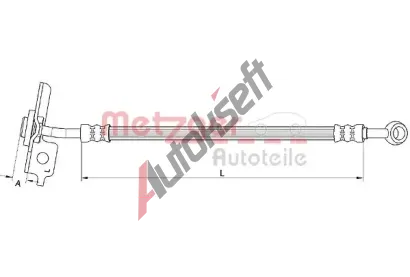 METZGER Brzdová hadice MTG 4111055, 4111055 METZGER Brzdová hadice MTG 4111055, 4111055
