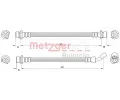 Brzdov hadice METZGER ‐ MTG 4111074