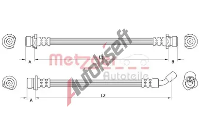 METZGER Brzdov hadice MTG 4111074, 4111074