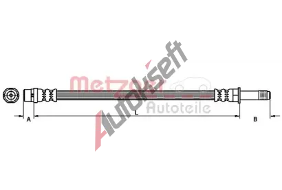 METZGER Brzdov hadice MTG 4111092, 4111092