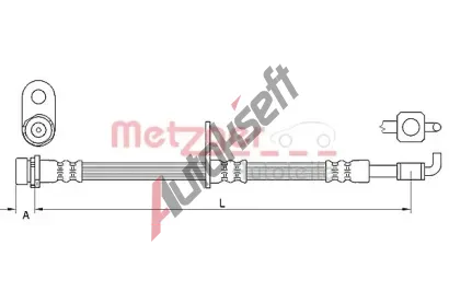 METZGER Brzdov hadice MTG 4111331, 4111331