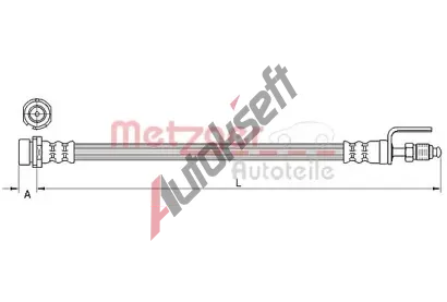 METZGER Brzdov hadice MTG 4111334, 4111334
