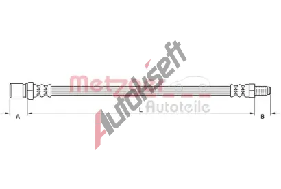 METZGER Brzdov� hadice MTG 4111379, 4111379