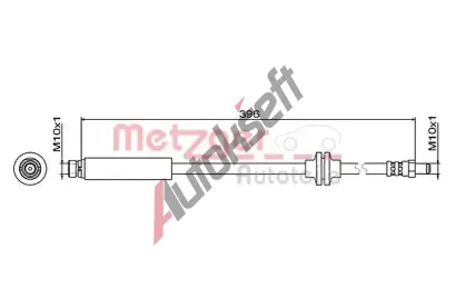 METZGER Brzdov hadice MTG 4111470, 4111470
