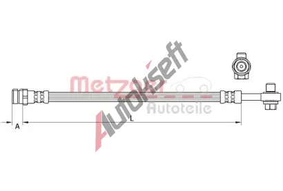 METZGER Brzdov hadice GREENPARTS MTG 4111477, 4111477