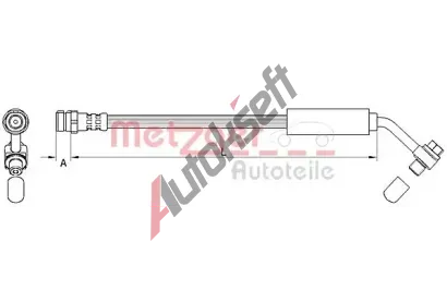 METZGER Brzdová hadice GREENPARTS MTG 4111478, 4111478 METZGER Brzdová hadice GREENPARTS MTG 4111478, 4111478