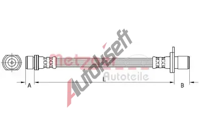 METZGER Brzdov hadice GREENPARTS MTG 4111501, 4111501