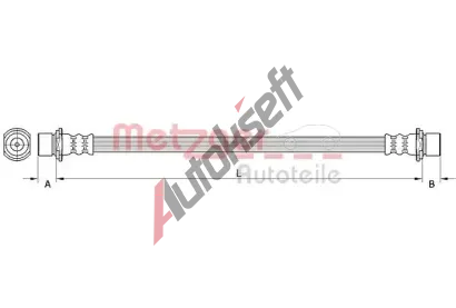 METZGER Brzdov hadice GREENPARTS MTG 4111503, 4111503