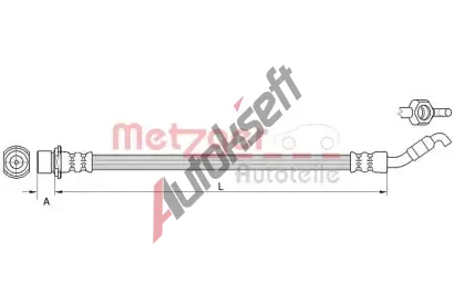 METZGER Brzdov hadice GREENPARTS MTG 4111511, 4111511