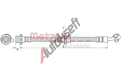 METZGER Brzdov hadice MTG 4111546, 4111546