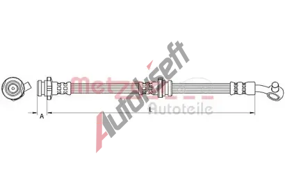 METZGER Brzdov hadice MTG 4111547, 4111547