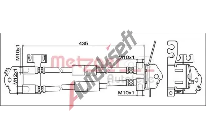 METZGER Brzdov hadice MTG 4111557, 4111557